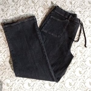 D&Co Black Drawstring Bootcut Jeans